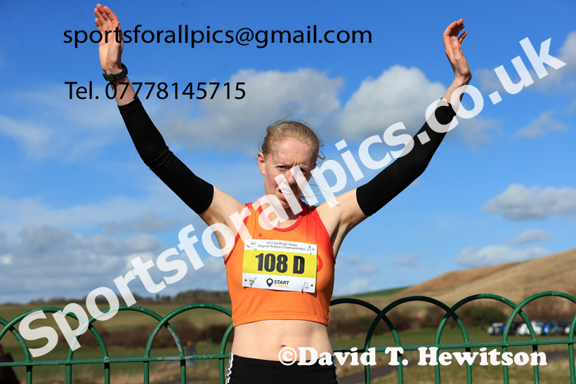 Senior Womens 2026 NECAA Royal Signals Road Relays, Hetton Lyons Country Park, Hetton le Hole. Photo: David T. Hewitson/Sports for All Pics